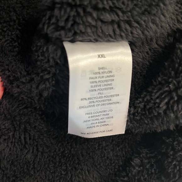 Free Country Men’s Black FreeCycle Bedrock High Pile Lined Puffer Jacket | XXL - Picture 11 of 11